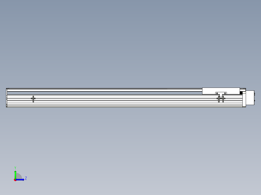 Toyo东佑达直线模组-ETH22-1150-BL-750W左视图