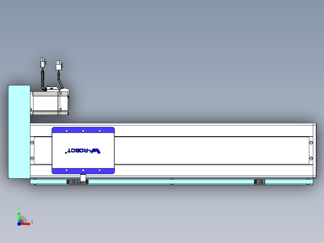 威洛博VC丝杆传动-无尘环境VC14-Lxx-C-S450-BR-ZP40-C3前视图