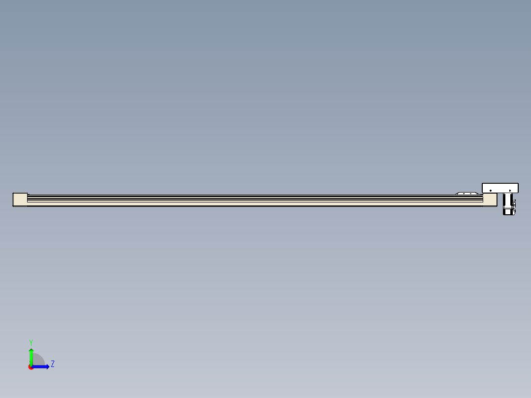同步带全封闭直线模组TPA-HCB-65S-90-L1750-M-Y-P10-N3左视图