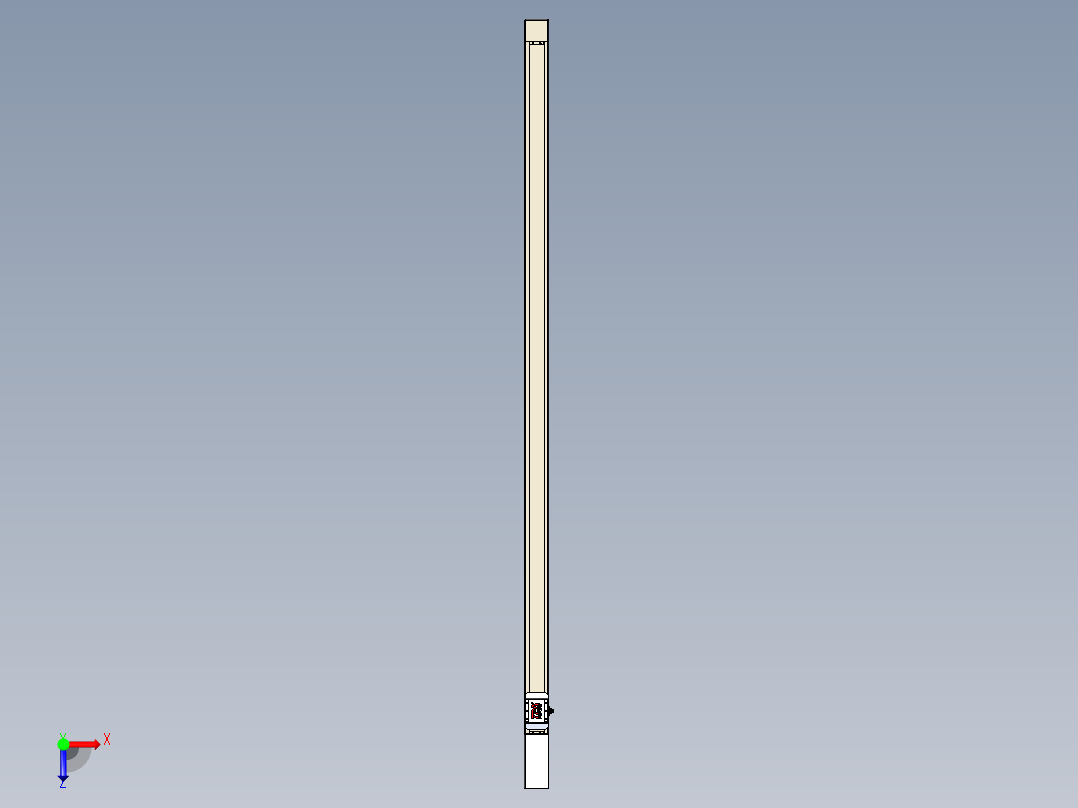 同步带全封闭直线模组TPA-HCB-65S-90-L1750-M-Y-P10-N3俯视图