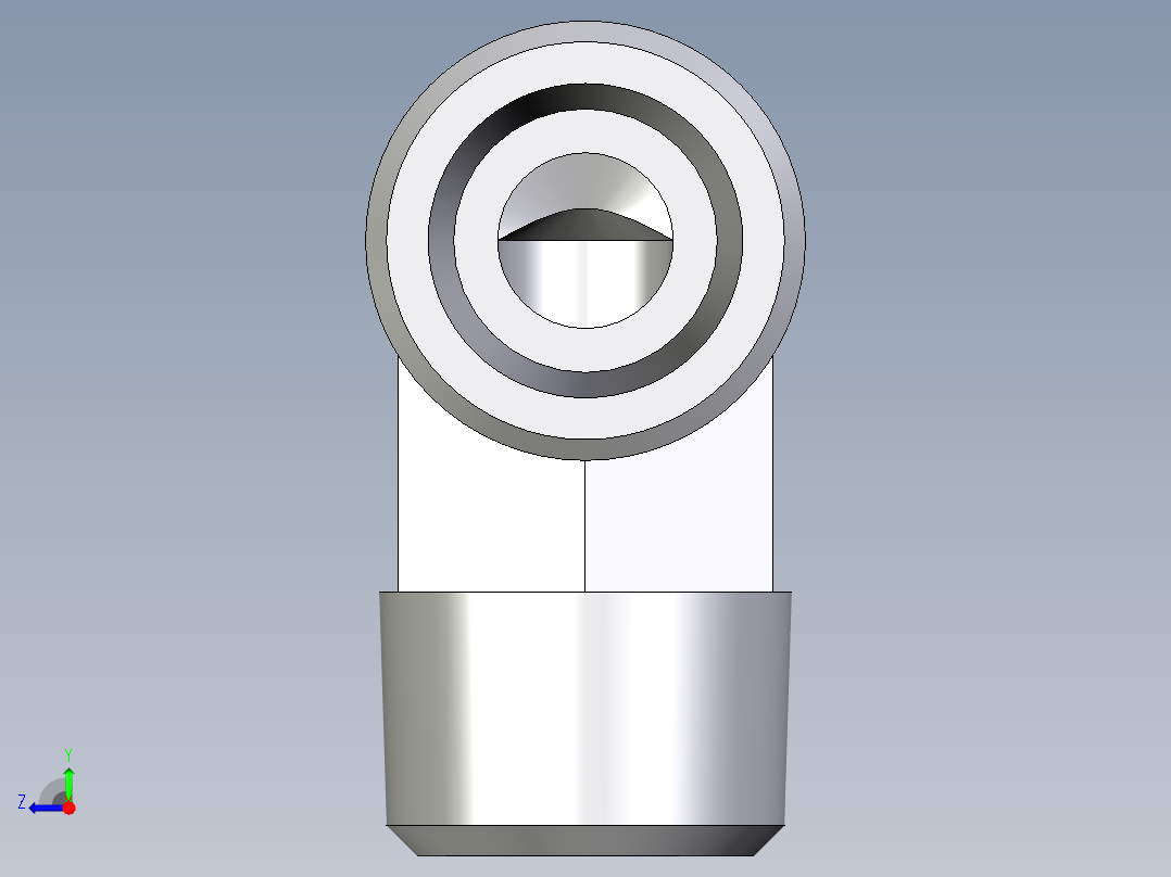 卡套式工业通用硬管接头EO_Male_stud_elbow_WE12SM71X右视图