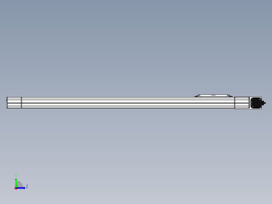 Toyo东佑达直线模组-M65-S-1000-R-M40-C4左视图