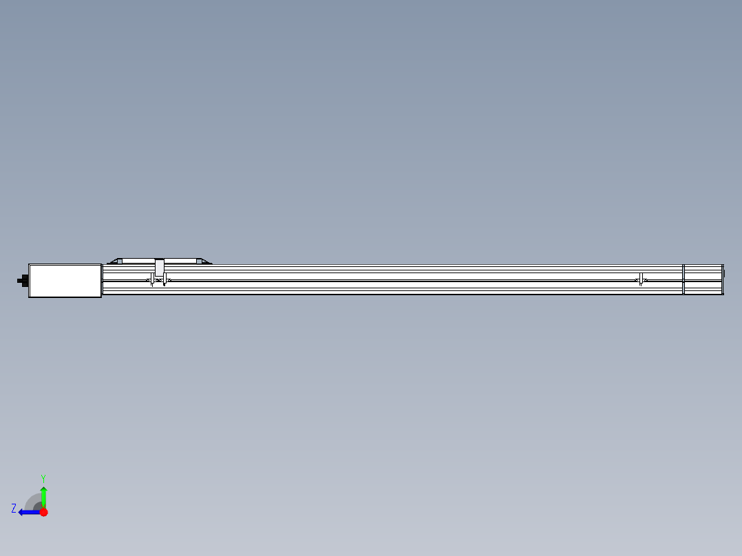 Toyo东佑达直线模组-M65-S-1000-R-M40-C4右视图