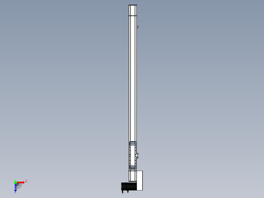 Toyo东佑达直线模组-M65-S-1000-R-M40-C4俯视图