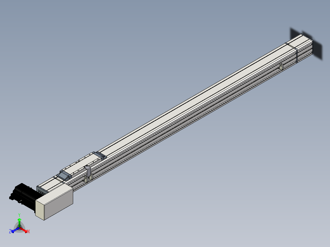 Toyo东佑达直线模组-M65-S-1000-R-M40-C4正等轴测图