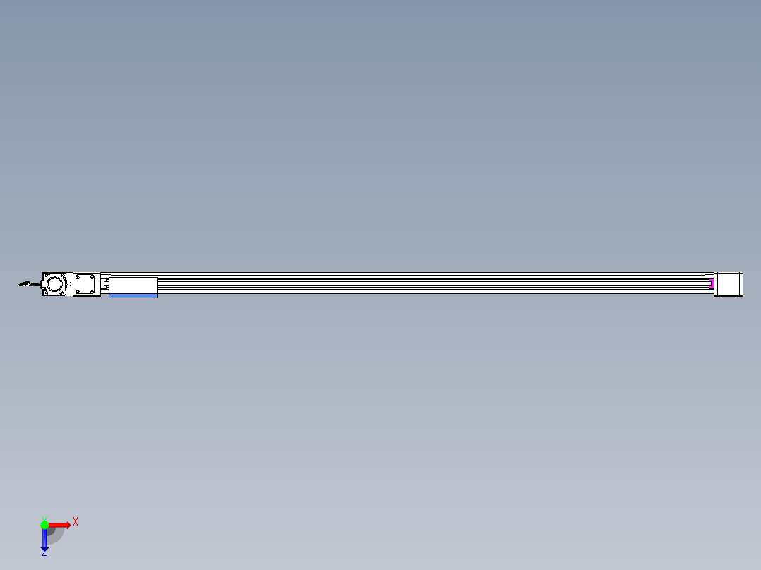威洛博LB.GB同步带传动--欧规系列GB8-L96-S2000-BL-P75俯视图