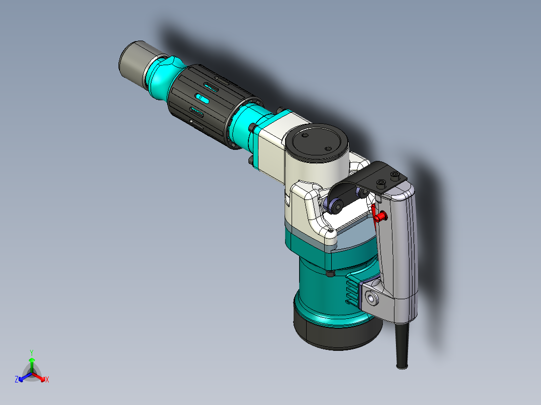 电镐 100正等轴测图