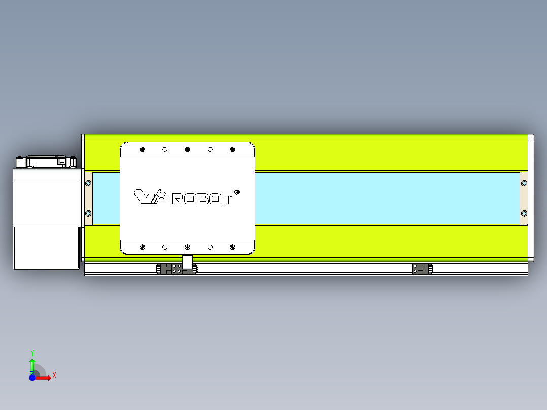威洛博VBC同步带传动一无尘环境VBC17-L45-S300-BLD-ZP75-C3前视图