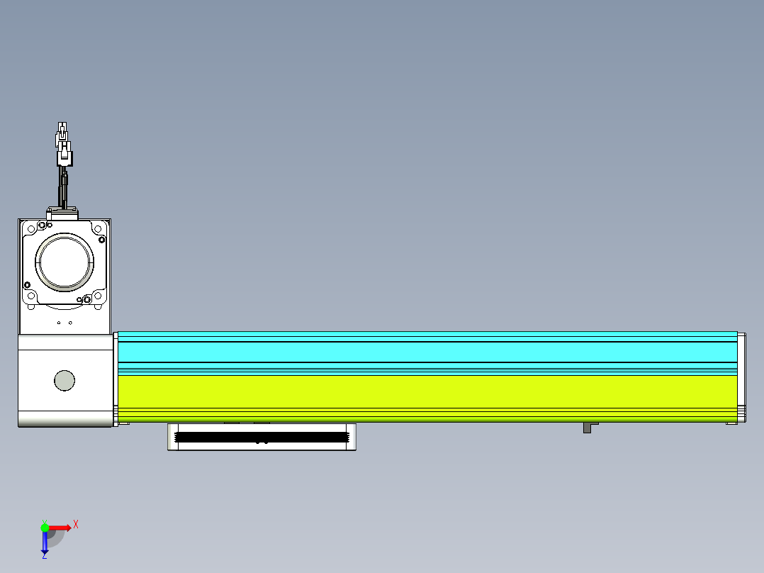 威洛博VBC同步带传动一无尘环境VBC17-L45-S300-BLD-ZP75-C3俯视图