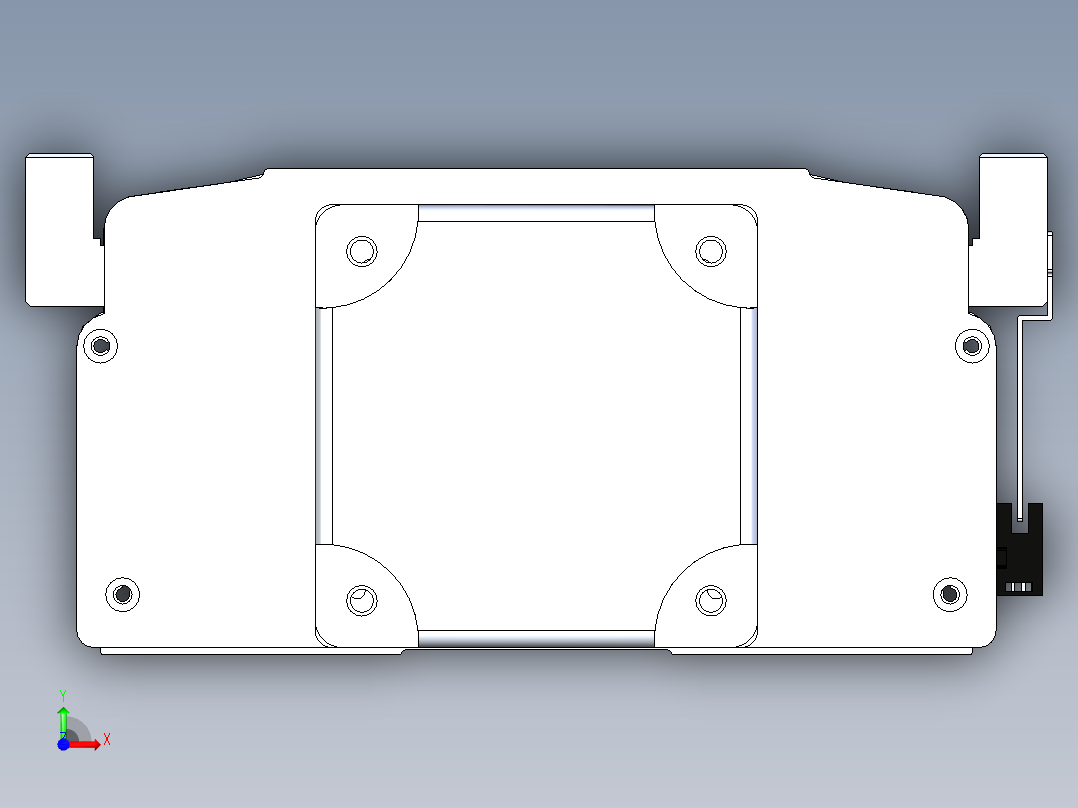 东锦丝杆传动-直线滑台模组DH270-C-L10-S1100-BC-T1000W-C3前视图