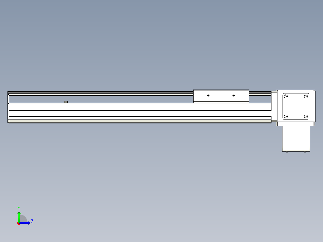 Toyo东佑达直线模组-ETB10-300-LD左视图