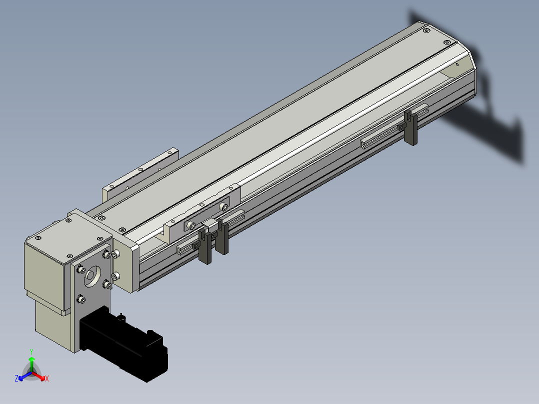 Toyo东佑达直线模组-ETB10-300-LD正等轴测图