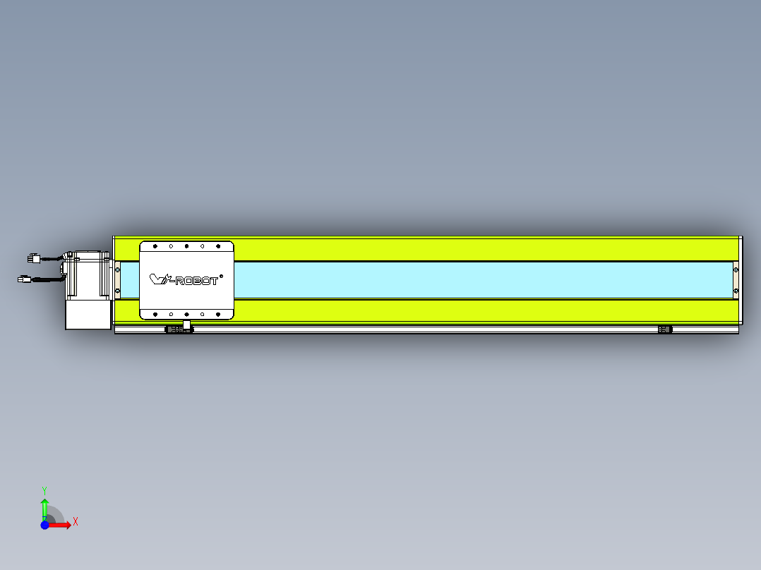 威洛博VBC同步带传动一无尘环境VBC17-L45-S900-BLU-ZP75-C3前视图