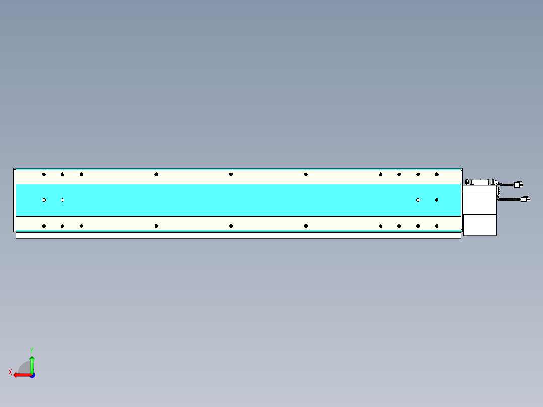 威洛博VBC同步带传动一无尘环境VBC17-L45-S900-BLU-ZP75-C3后视图