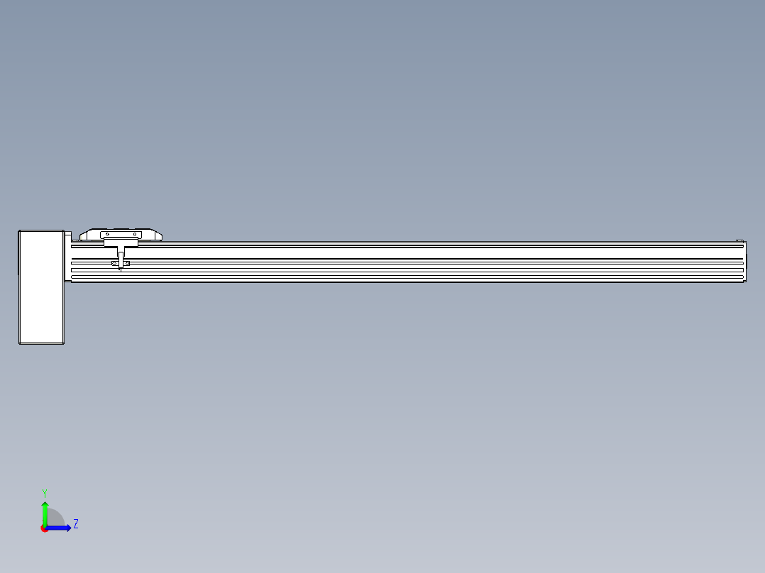 同步带全封闭直线模组TPA-HCB-85D-90-L800-RP-C-P20-N3左视图