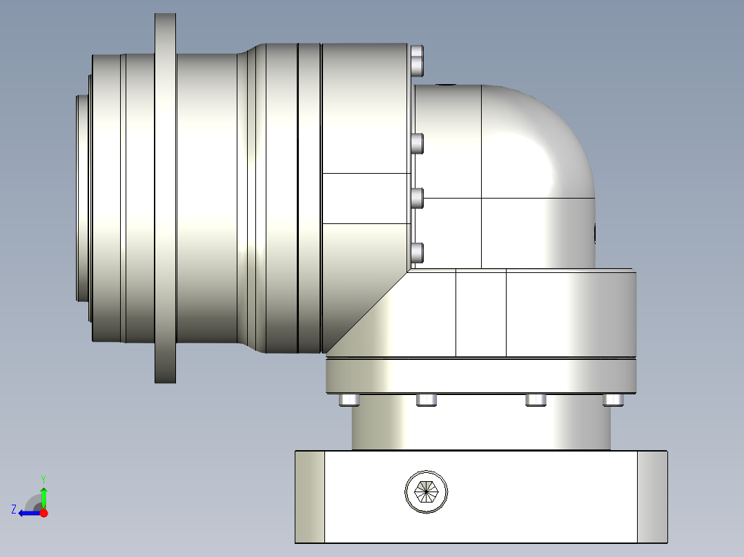 多摩川行星减速机TDR-140-L1-35KA35右视图