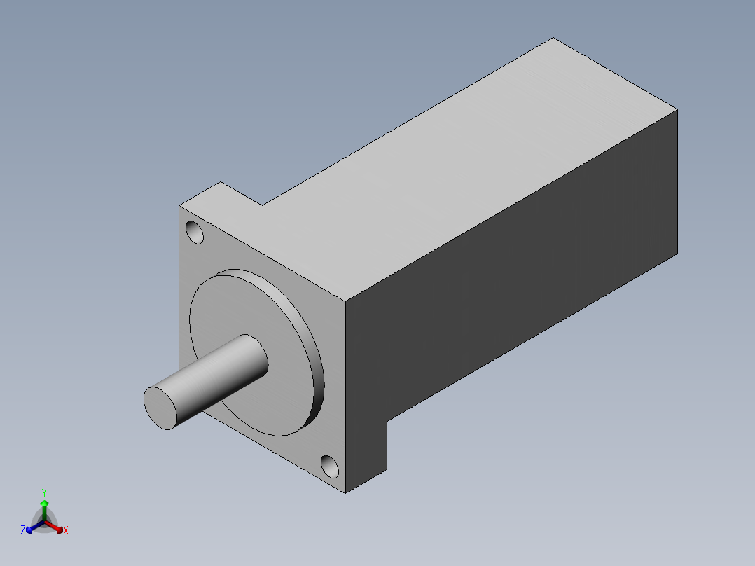 安川SERVO伺服.SLDPRT1正等轴测图
