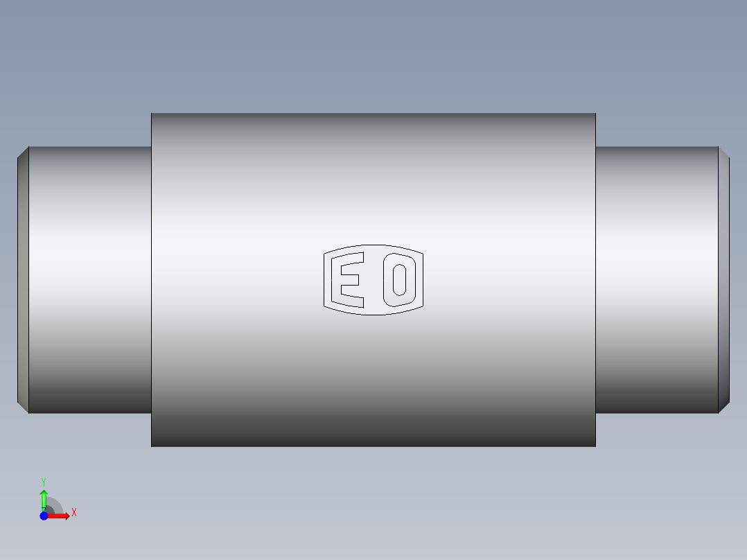 卡套式工业通用硬管接头EO_Weld_bulkhead_fitting_ESV25S71X前视图