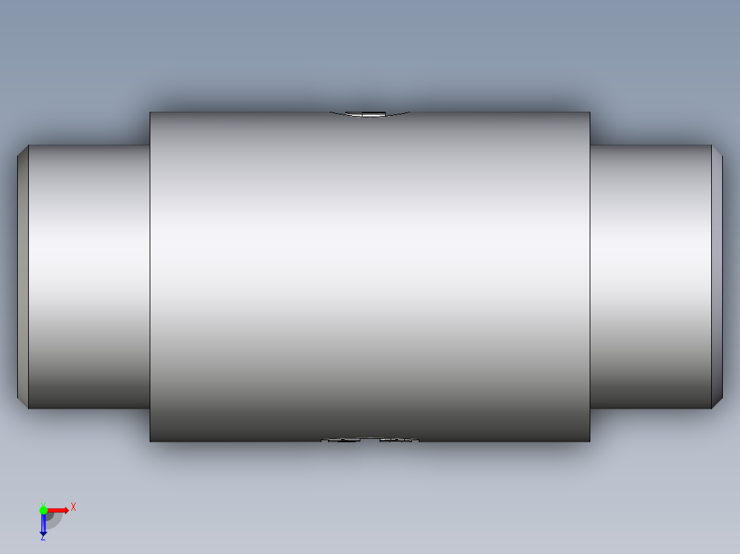 卡套式工业通用硬管接头EO_Weld_bulkhead_fitting_ESV25S71X俯视图