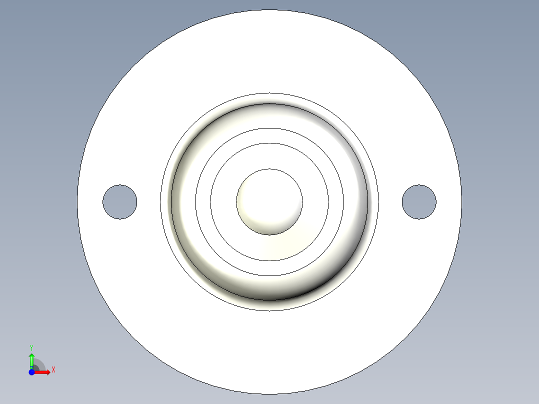 萬向滾珠56-3D多系列多零件图纸模型前视图