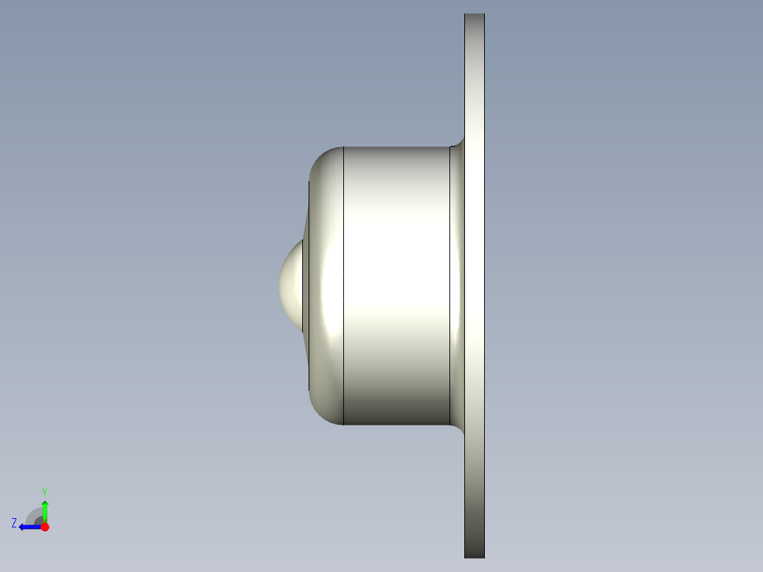 萬向滾珠56-3D多系列多零件图纸模型右视图