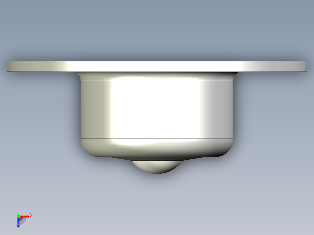 萬向滾珠56-3D多系列多零件图纸模型俯视图