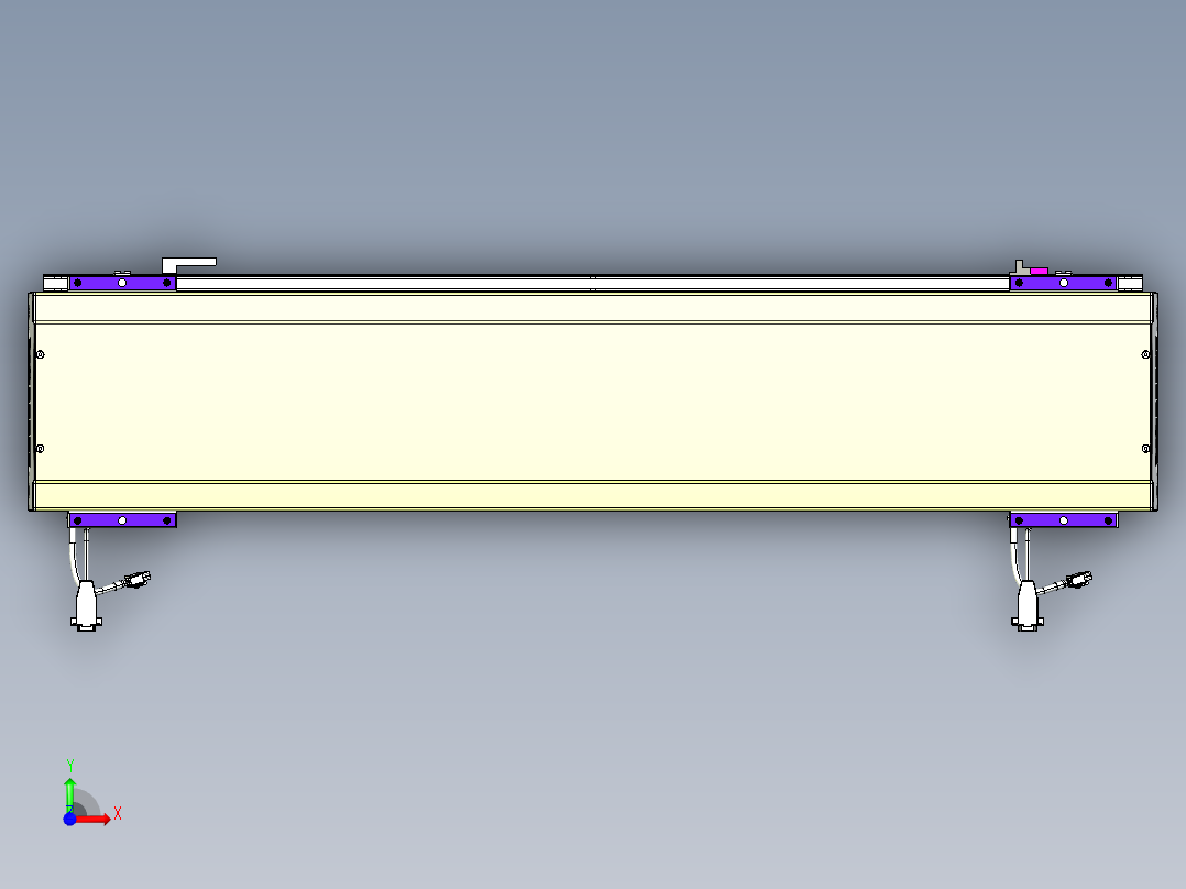 威洛博VL系列直线电机模组-2VL22H1-S800前视图