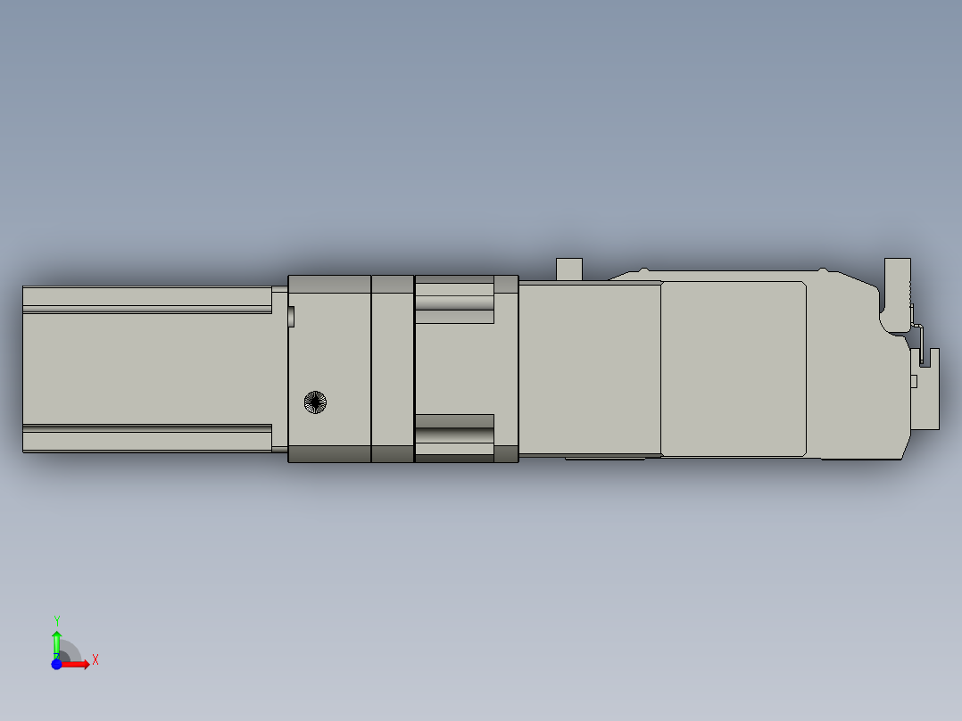 直线模组LHB17-L40-S1150-R(B)设计图纸前视图