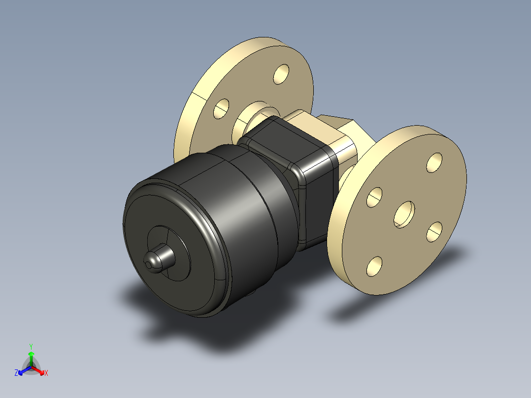 9DKOMCP DA 气动隔膜阀双作用，固定法兰钻孔PN10 16。面对面根据EN 558-1 PP-H正等轴测图