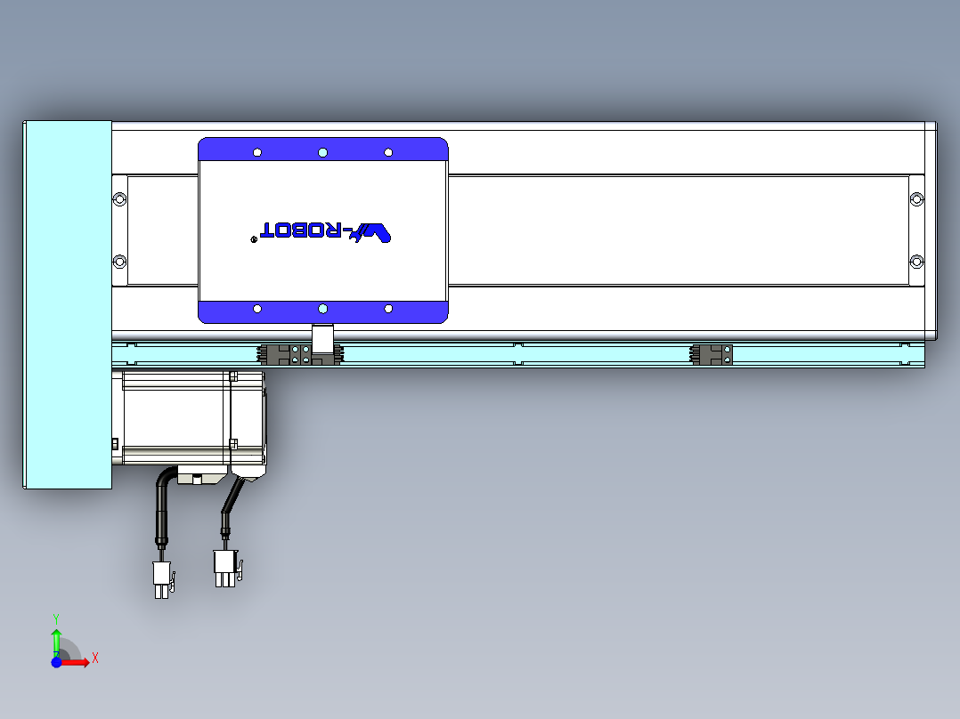 威洛博VC丝杆传动-无尘环境VC14-Lxx-C-S250-BL-ZP40-C3前视图