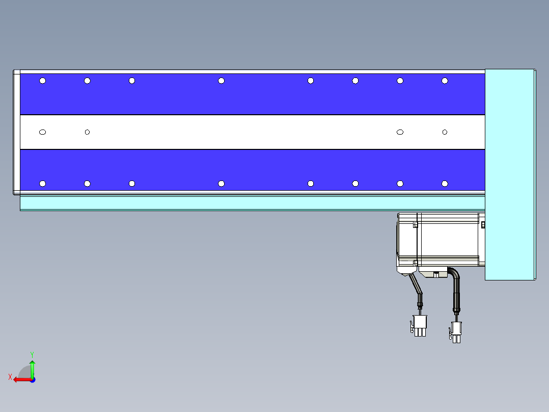 威洛博VC丝杆传动-无尘环境VC14-Lxx-C-S250-BL-ZP40-C3后视图