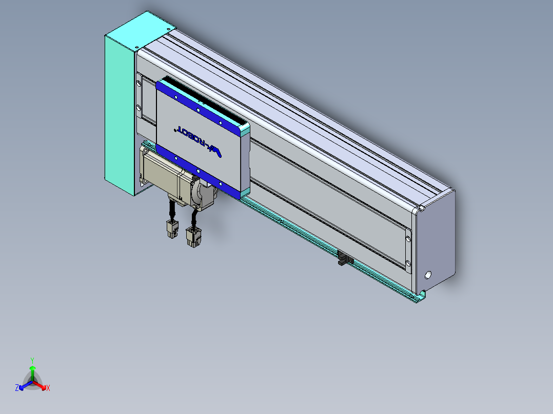 威洛博VC丝杆传动-无尘环境VC14-Lxx-C-S250-BL-ZP40-C3正等轴测图