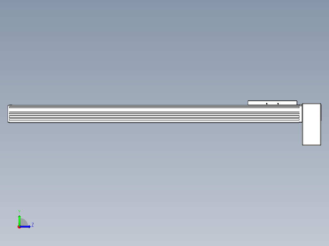 同步带全封闭直线模组TPA-HCB-120D-90-L800-LP-Y-P40-N3左视图