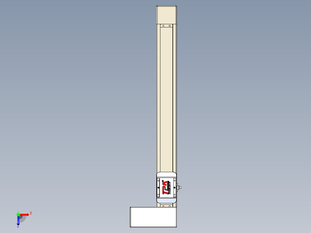 同步带全封闭直线模组TPA-HCB-65S-90-L450-ML-Y-P10-N3俯视图