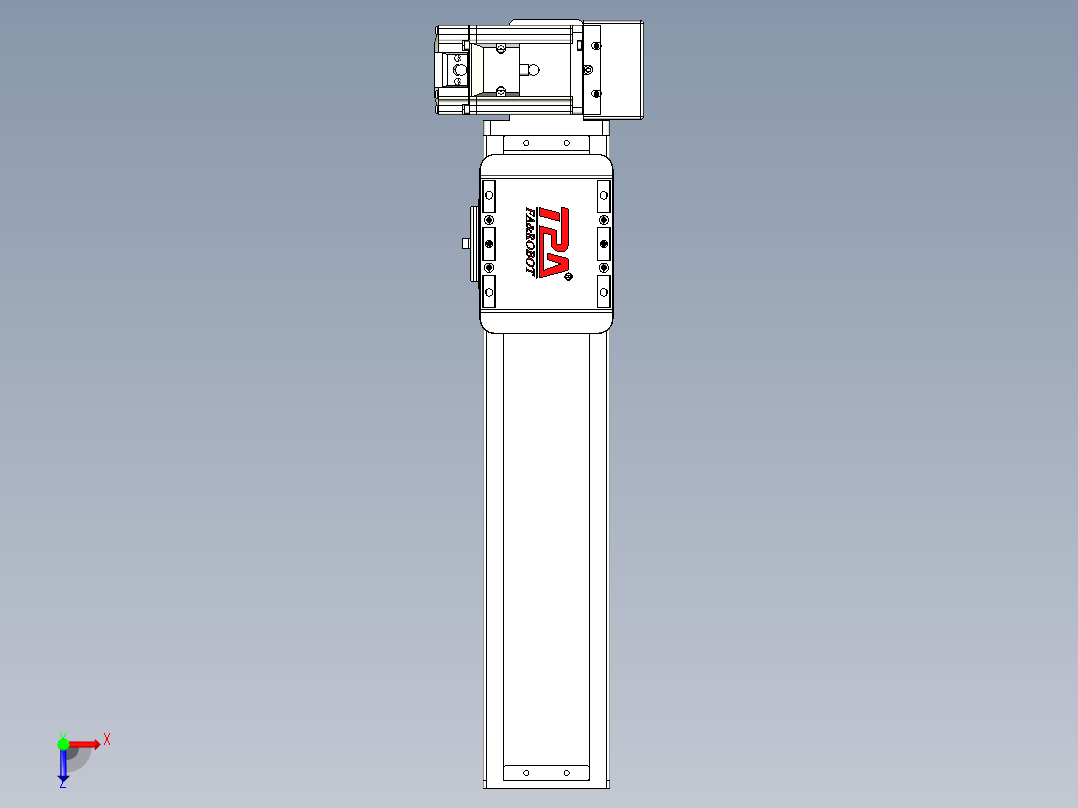 同步带全封闭直线模组TPA-HCB-85D-90-L250-LU-C-P20-N3俯视图