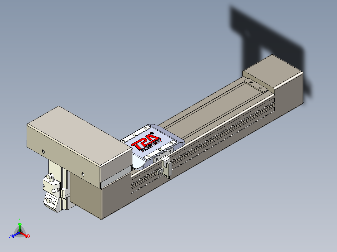 同步带全封闭直线模组TPA-HCB-65S-90-L150-ML-C-P10-N3正等轴测图