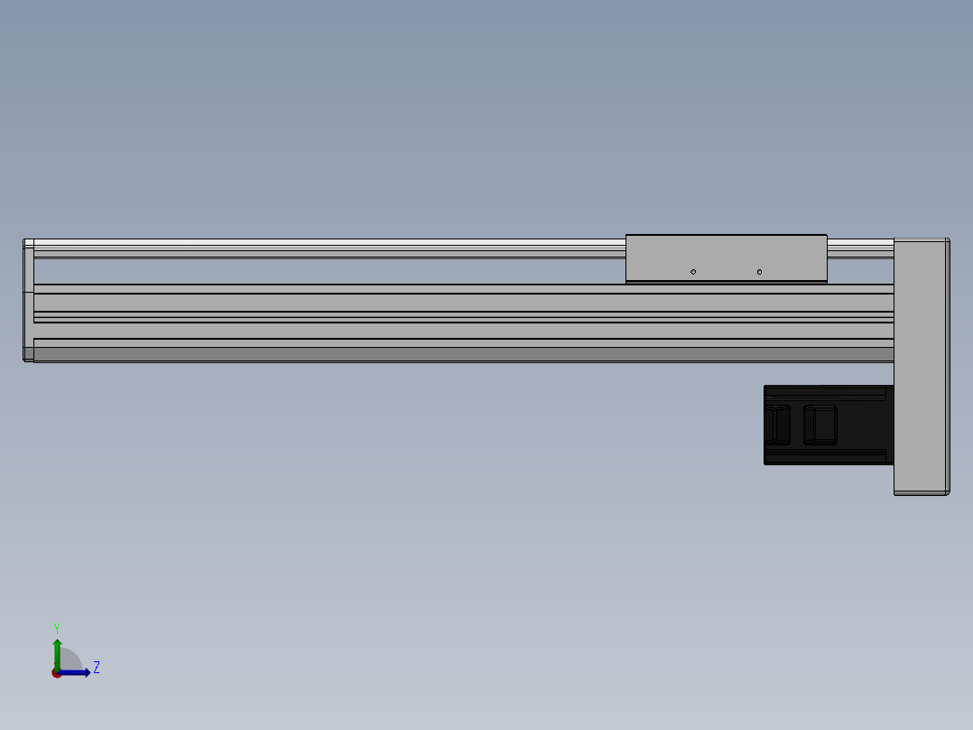 精密模组MY170-T10-400L-BM-P40B-C4-C左视图
