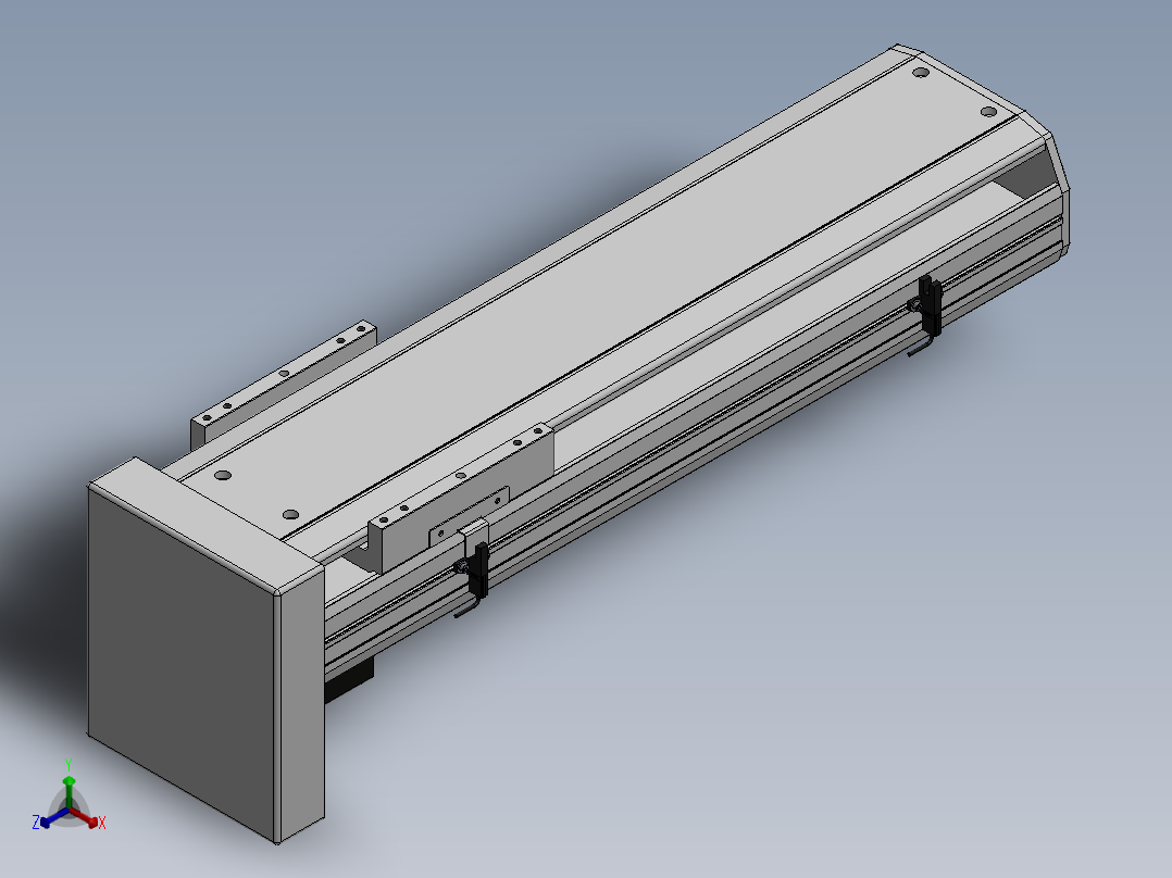 精密模组MY170-T10-400L-BM-P40B-C4-C正等轴测图