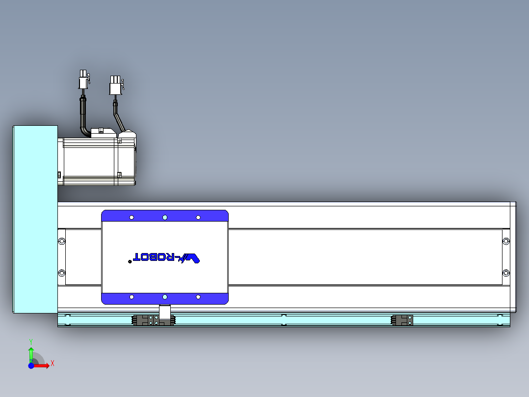 威洛博VC丝杆传动-无尘环境VC14-Lxx-C-S300-BR-ZP40-C3前视图