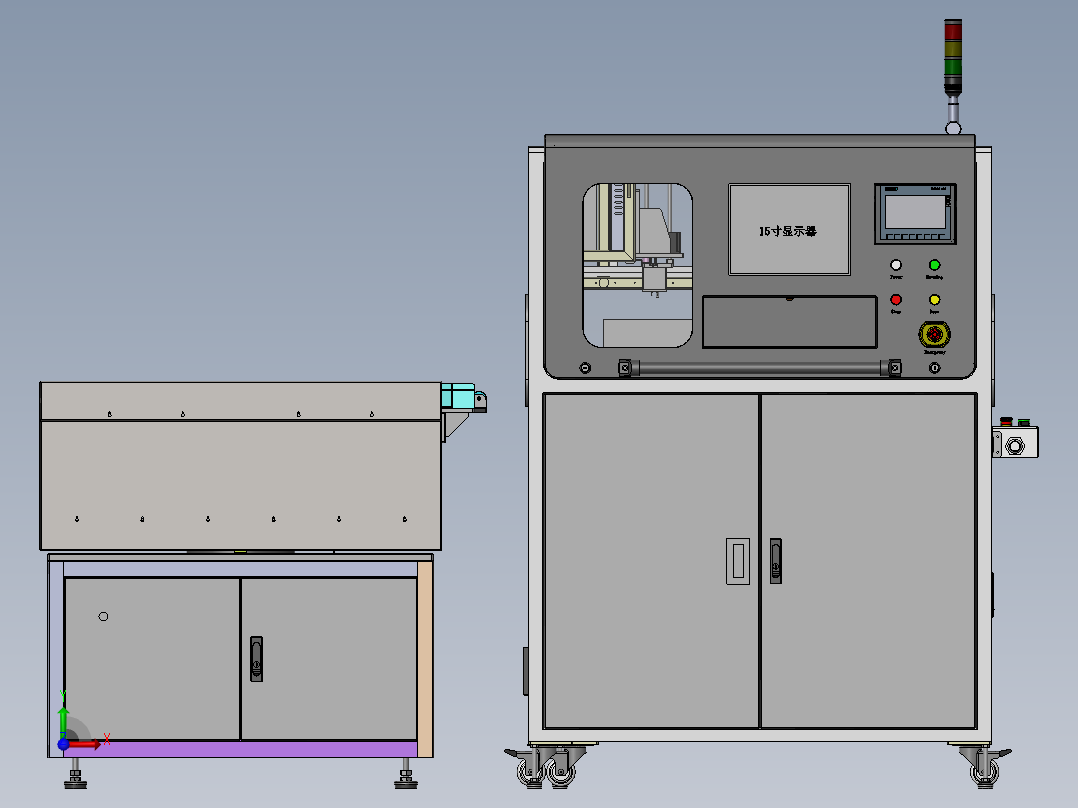 安规NG安装工位sw18可编辑前视图