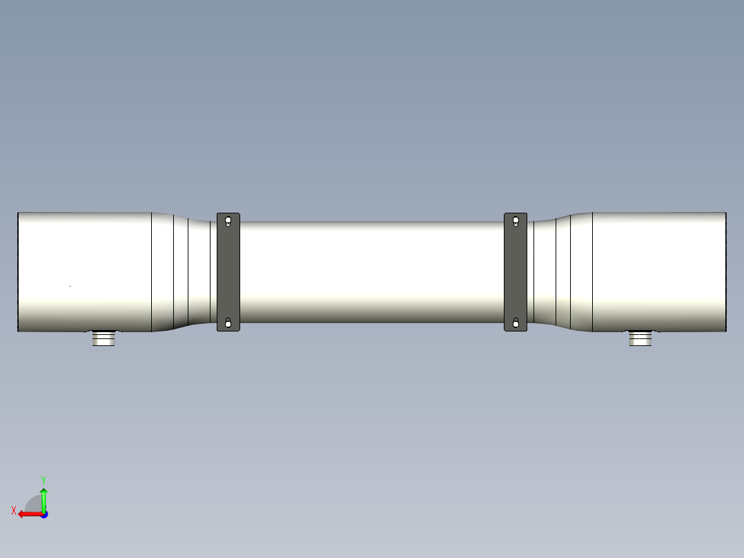 完整的压力容器BPV-8-1000-SP PROTEC后视图