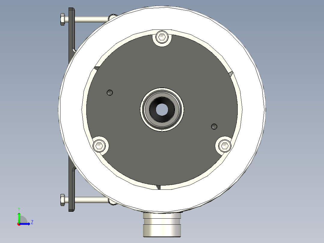 完整的压力容器BPV-8-1000-SP PROTEC左视图