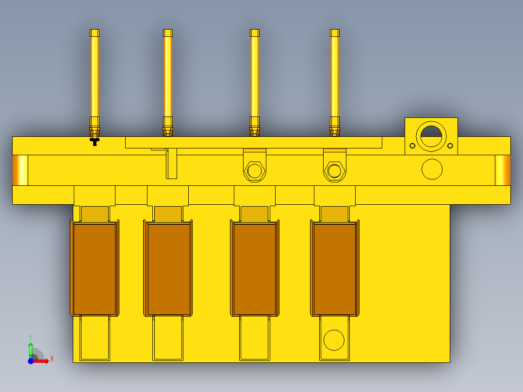材料分拣装置前视图