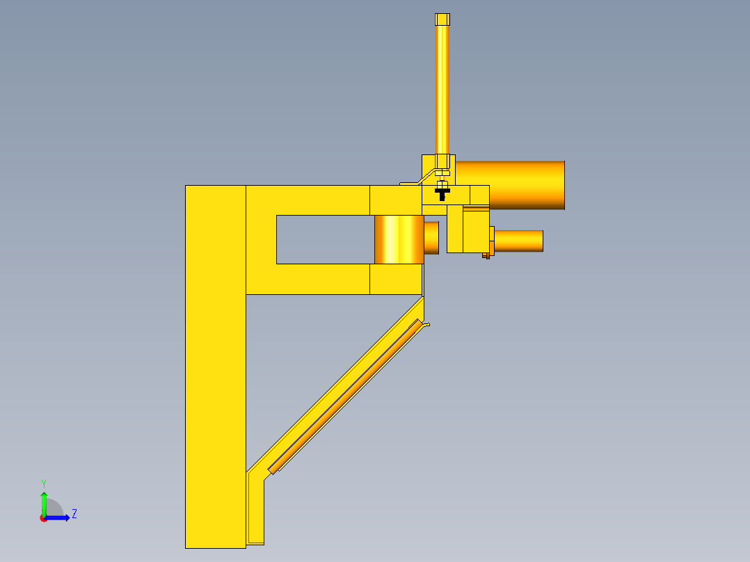 材料分拣装置左视图