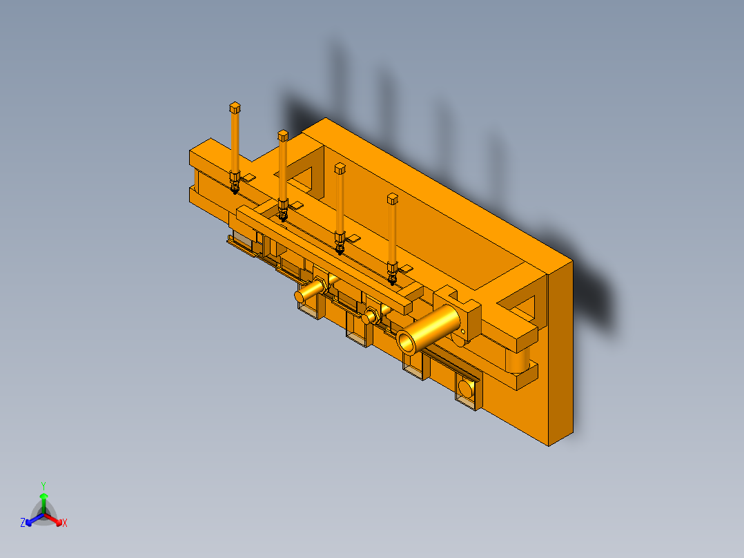 材料分拣装置正等轴测图