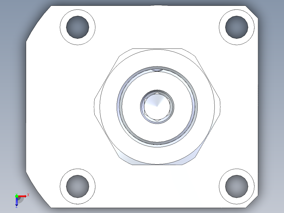 KOSMEKLHA0750-SLD多系列多零件图纸模型俯视图