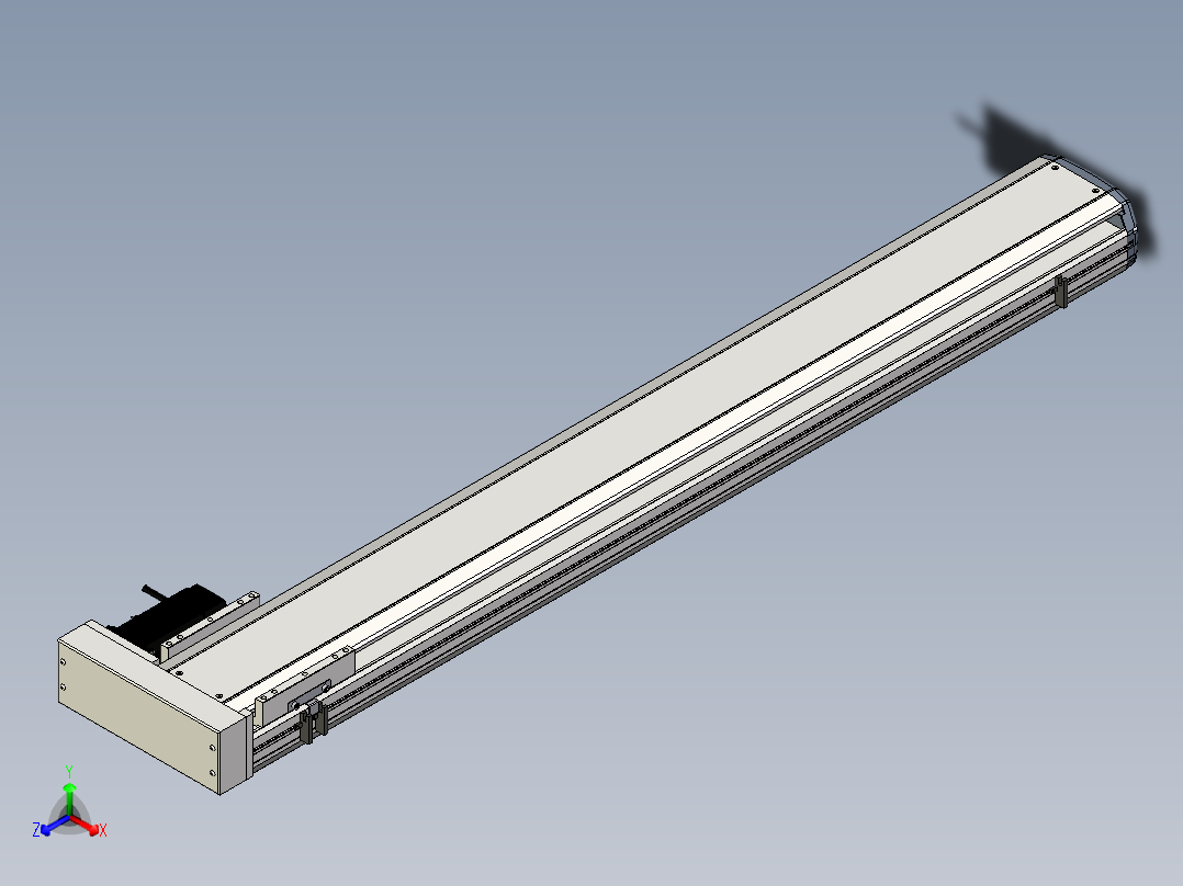 Toyo东佑达直线模组-ETH17-1250-BR-M75主视图