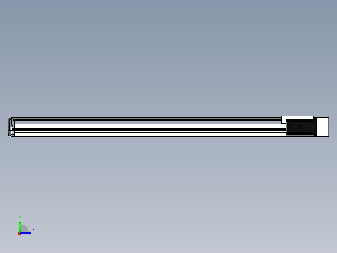 Toyo东佑达直线模组-ETH17-1250-BR-M75左视图