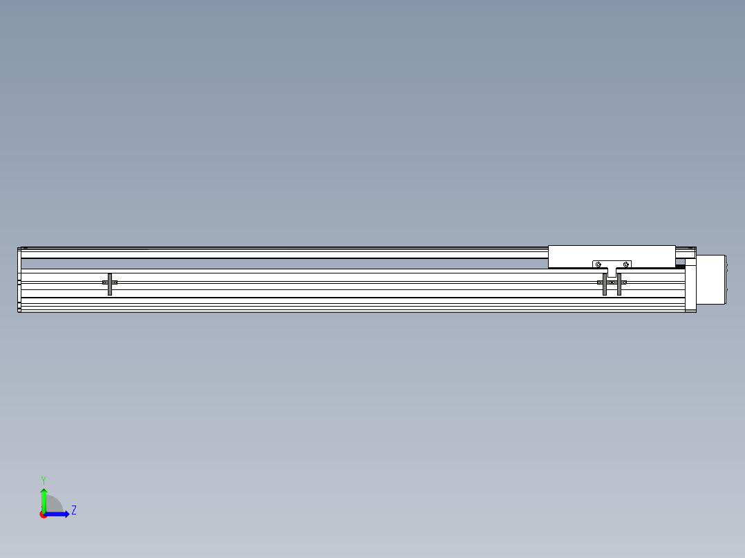 Toyo东佑达直线模组-ETH22-900-BL-400W左视图