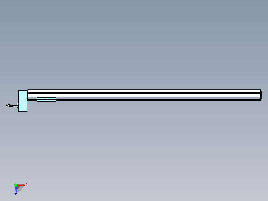 威洛博VBF同步带传动一般环境VBF14-L45-S1400-BRU-ZP40-C3俯视图